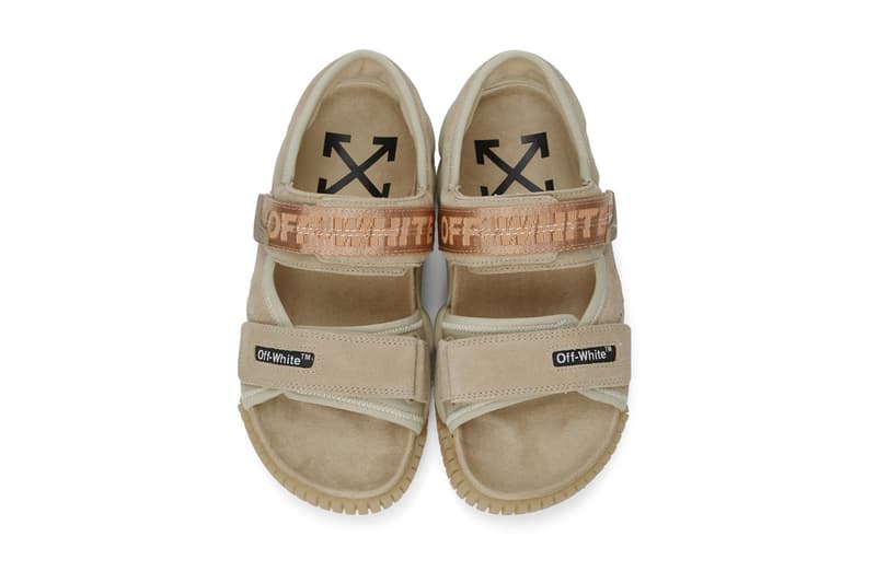 Off-White™ からトレッキング用のサンダルが登場 Off-White™ Oddsy Trekking Sandals: Blue, Beige, Black Hiking Trails ssense