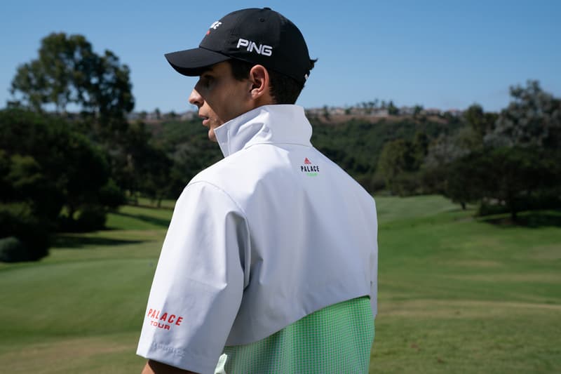 アディダス ゴルフ x パレスの全貌が明らかに Palace x adidas Golf SS20 Collection Lookbook Dustin Johnson Joaquin Niemann Sergio Garcia Sneaker glove sleeve towel hat pants shirt polo jacket