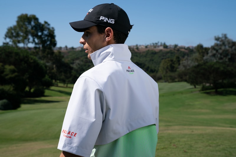 アディダス ゴルフ x パレスの全貌が明らかに Palace x adidas Golf SS20 Collection Lookbook Dustin Johnson Joaquin Niemann Sergio Garcia Sneaker glove sleeve towel hat pants shirt polo jacket