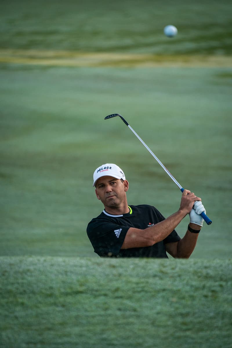 アディダス ゴルフ x パレスの全貌が明らかに Palace x adidas Golf SS20 Collection Lookbook Dustin Johnson Joaquin Niemann Sergio Garcia Sneaker glove sleeve towel hat pants shirt polo jacket