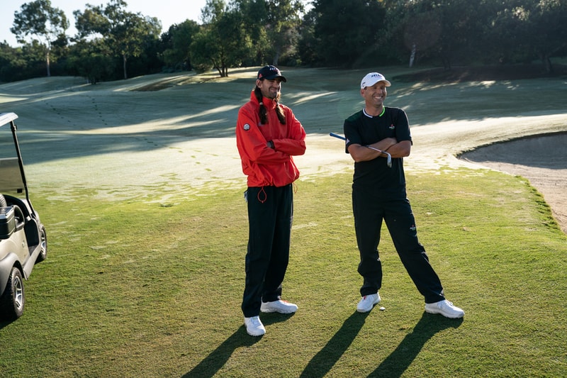 アディダス ゴルフ x パレスの全貌が明らかに Palace x adidas Golf SS20 Collection Lookbook Dustin Johnson Joaquin Niemann Sergio Garcia Sneaker glove sleeve towel hat pants shirt polo jacket
