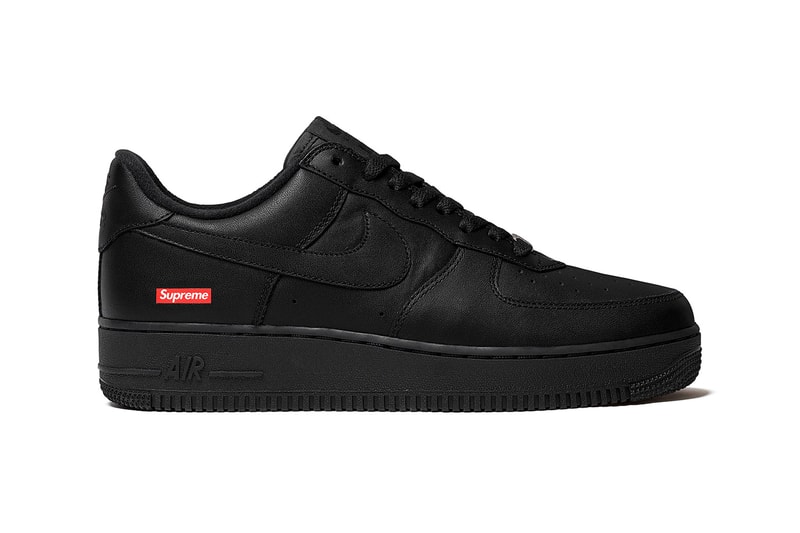 シュプリームが2020年春夏の最新コラボ エアフォース1を解禁 Supreme Nike Air Force 1 Low Official Look Release Info Date Buy Price Spring Summer 2020 Black White CU9225-100 CU9225-001