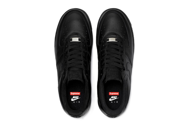 シュプリームが2020年春夏の最新コラボ エアフォース1を解禁 Supreme Nike Air Force 1 Low Official Look Release Info Date Buy Price Spring Summer 2020 Black White CU9225-100 CU9225-001
