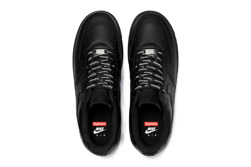 シュプリームが2020年春夏の最新コラボ エアフォース1を解禁 Supreme Nike Air Force 1 Low Official Look Release Info Date Buy Price Spring Summer 2020 Black White CU9225-100 CU9225-001
