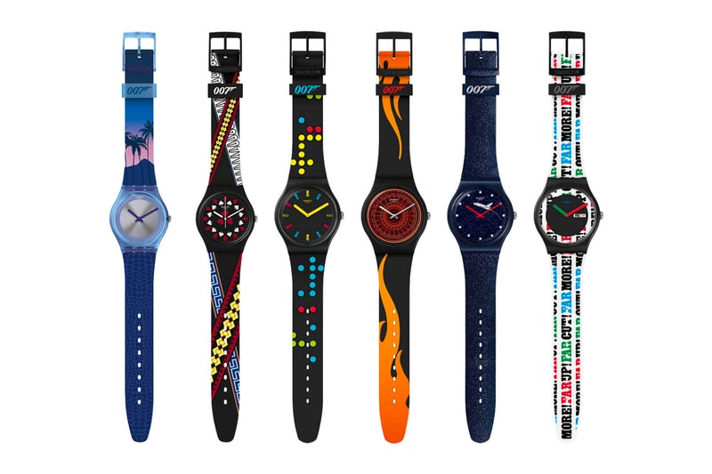 swatch がJames Bond にちなんだ"X 007" カプセルコレクションを発表 swatch x 007 james bond no time to die watches accessories gent Dr No On Her Majesty’s Secret Service Moonraker Licence to Kill The World is Not Enough Casino Royale