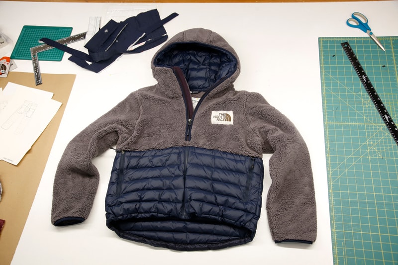The North Face から世界に1つだけのアップサイクルガーメントが登場 The North Face Renewed Design Residency Auction explore fund charity sale custom upcycle old vintage jackets fleece item clothing