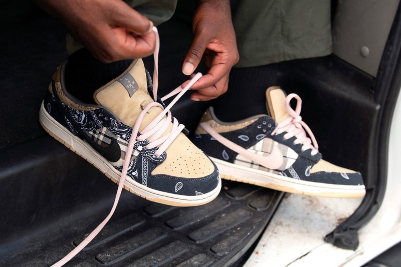 トラヴィス・スコット x ナイキSB ダンクの発売店舗一覧 Travis Scott Nike SB Dunk Low Cactus Jack Official Store List ct5053-001 Release Info Buy Price Black Parachute Beige Petra