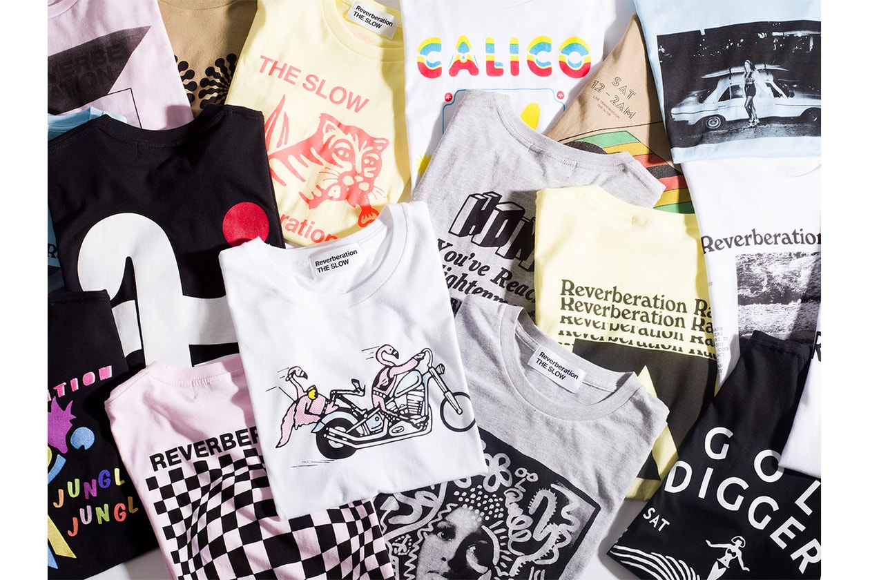 LA発の音楽クルー Reverberation Radio リバーブレーション レディオ と THE SLOW のコラボTシャツが Ron Herman ロンハーマン にて限定発売