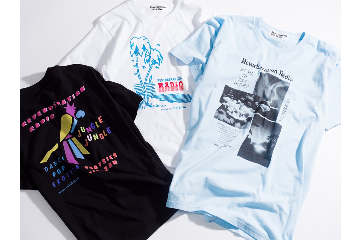LA発の音楽クルー Reverberation Radio リバーブレーション レディオ と THE SLOW のコラボTシャツが Ron Herman ロンハーマン にて限定発売