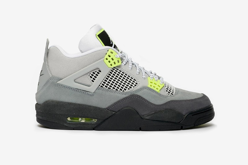 エアマックス95 エアジョーダン4  95 ネオン Air Max 95 の OG カラーを纏った Air Jordan 4 “’95 Neon” 発売 Air Jordan 4 Neon Air Max 95 Release Date Nike AM95 Sneaker Sneakers Jumpman Brand Retro Running Basketball Michael Jordan Nike HYPEBEAST Footwear Drop