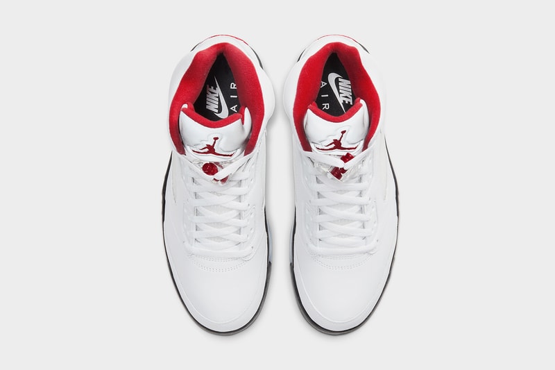 エアジョーダン5“Fire Red”の復刻リリース情報が解禁 air jordan 5 fire red da1911 102 2020 release date info photos price white black nike
