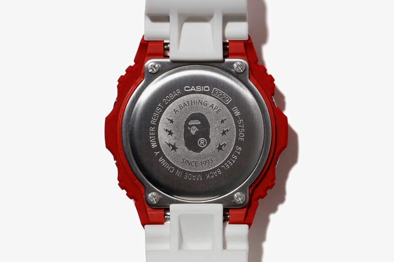 ベイプ ジーショック BAPE®️ x G-SHOCK による最新コラボウォッチ DW-5750 が登場 BAPE x Casio G-SHOCK 5750 Watch Collaboration spring summer 2020 ss20 bapesta 20th anniversary timepiece release date info buy march 21 