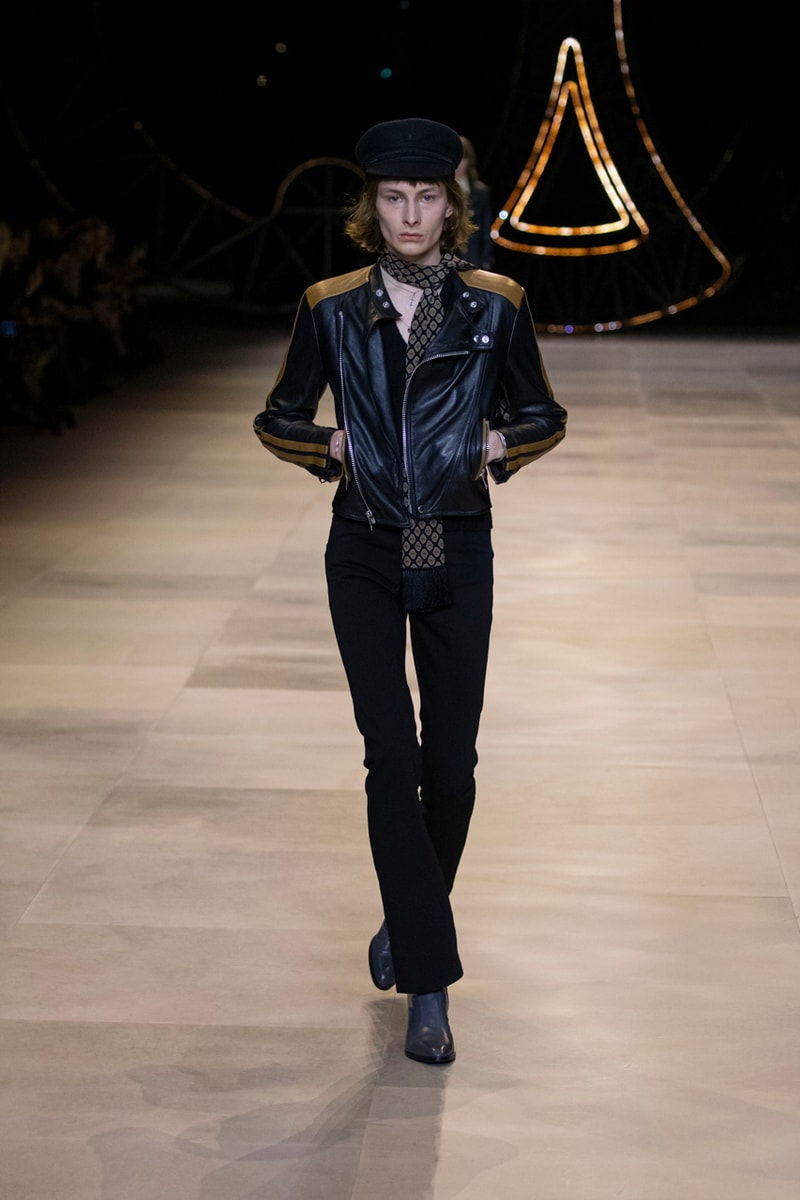 セリーヌ 2020年秋冬コレクション CELINE Fall/Winter 2020 Runway Collection Cesar Compression Project Crystals Jewelry Necklaces Pins Cuffs Vests Shirts Capes Hats Pants Ruffles Gingham Fur