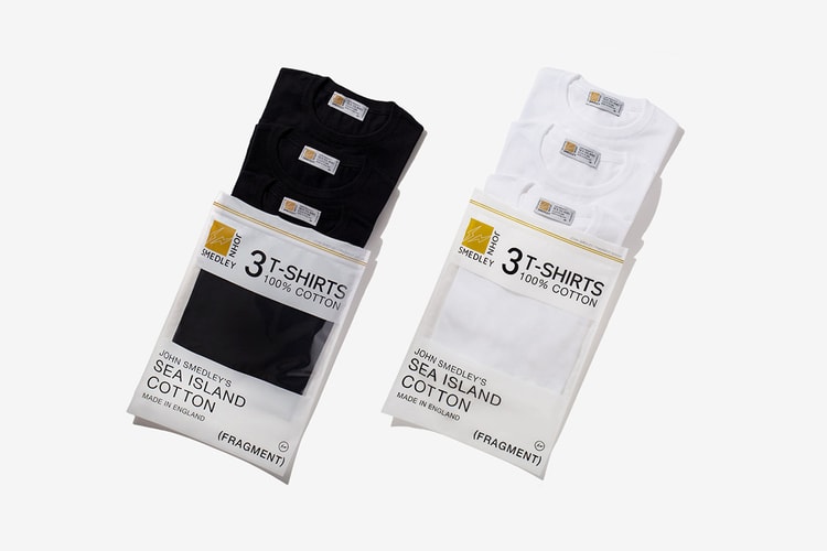 fragment design x John Smedley から“世界一高級な”パックTシャツが登場