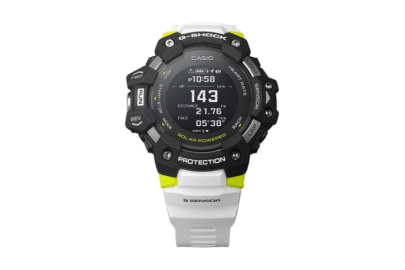 G-SHOCK から心拍計の機能が備え付けられた新モデルが登場 G Shock GBD H1000 1A7 Watch Casio Japanese japan heart rate monitor GPS altimeter barometric pressure bearing temperature acceleration sensors spring summer 2020 collection