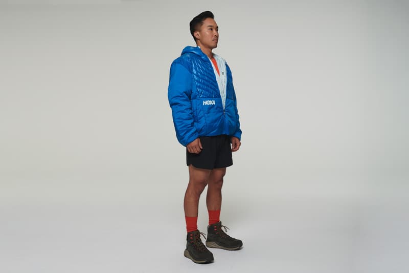 ホカ オネオネ HOKA ONE ONE First Apparel and Accessories Collection Hoodies Short Sleeves Zipper Up Jackets Pants Bucket Hats Performance Tees Shorts GORE-TEX 
