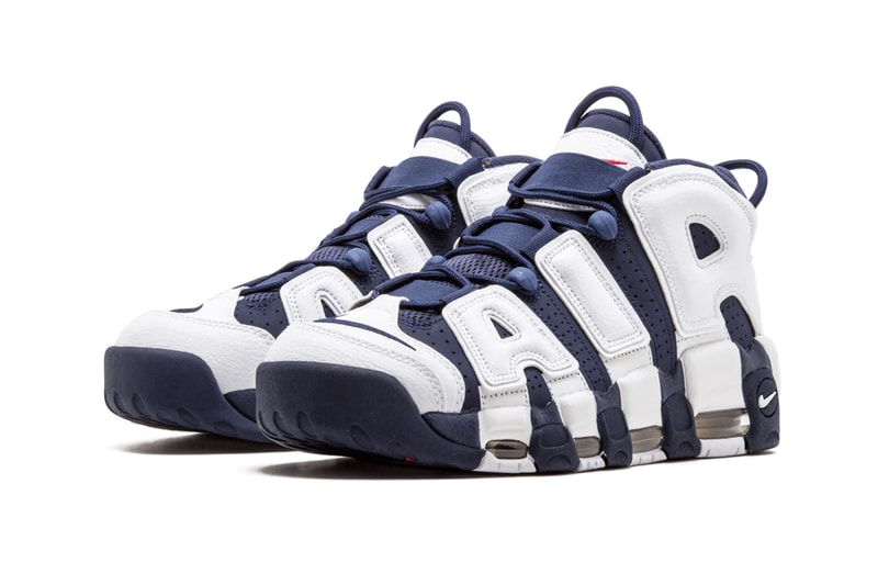 ナイキ エア モアアップテンポのオリンピックモデルが復刻リリース ピッペン nike air more uptempo olympic scottie pippen white midnight navy metallic gold university red usa basketball 414962 104 release date info photos price