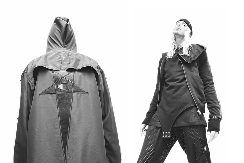 Champion と Rick Owens による異色のコラボコレクションがローンチ