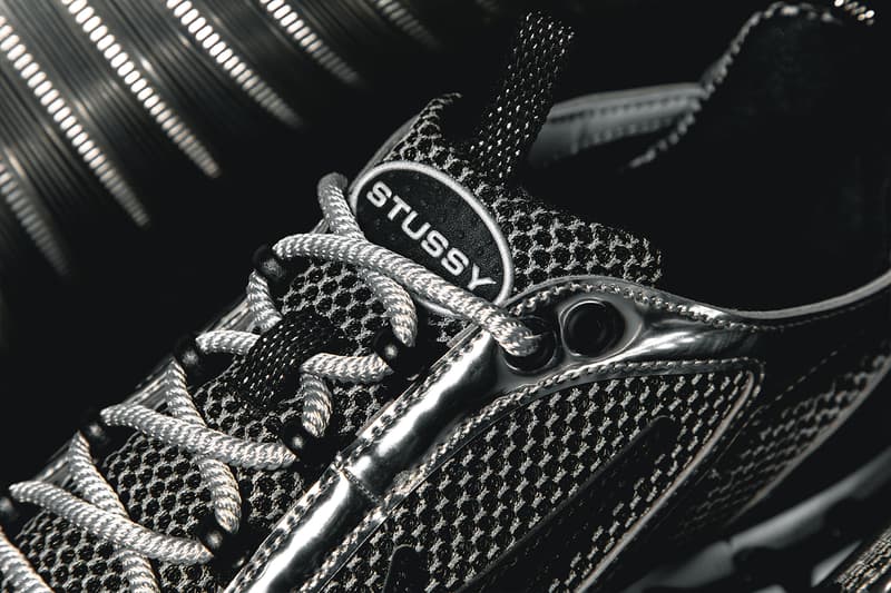 ステューシー x ナイキの最新コラボモデルにクローズアップ Stüssy Nike Air Zoom Spiridon Caged 2 Closer Look CU1854-001 CQ5486-200 Pure Platinum Black White Black Fossil Apparel Release Info Buy Price Date