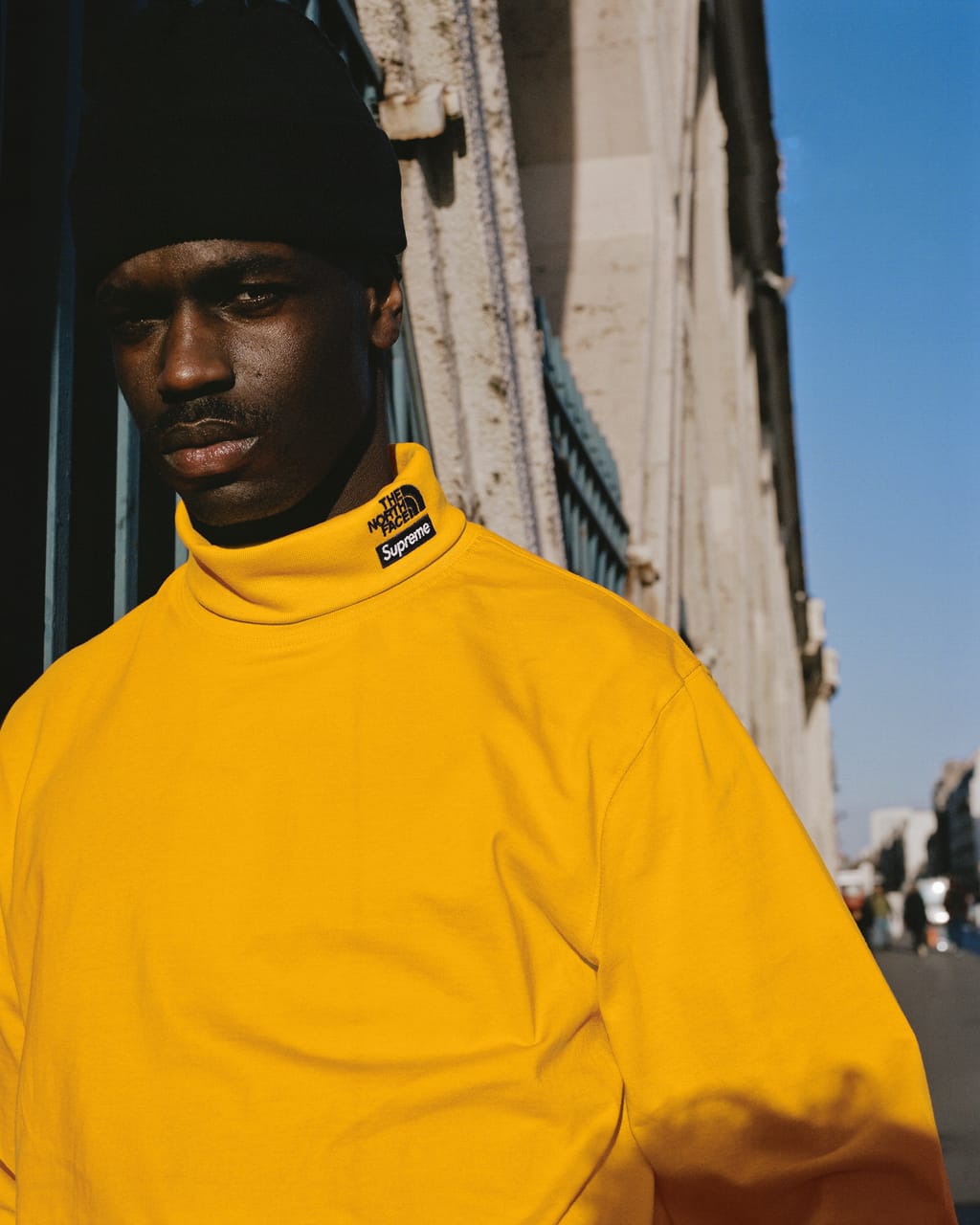 supreme the north face yellow