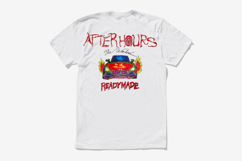 ザ・ウィークエンドがレディメイドとのコラボマーチをリリース The Weeknd READYMADE After Hours Capsule Collection Release T shirt long short sleeve black white 