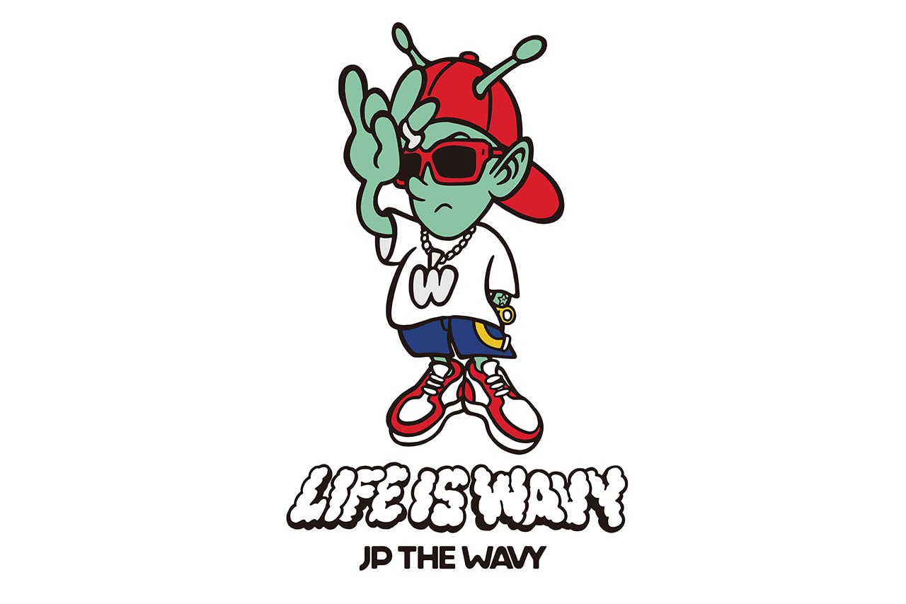 ヴェルディの手がけたジェイピーザウェイビー 1stアルバム VERDY の手がけた JP THE WAVY ファーストアルバム『LIFE IS WAVY』のアートワークが公開