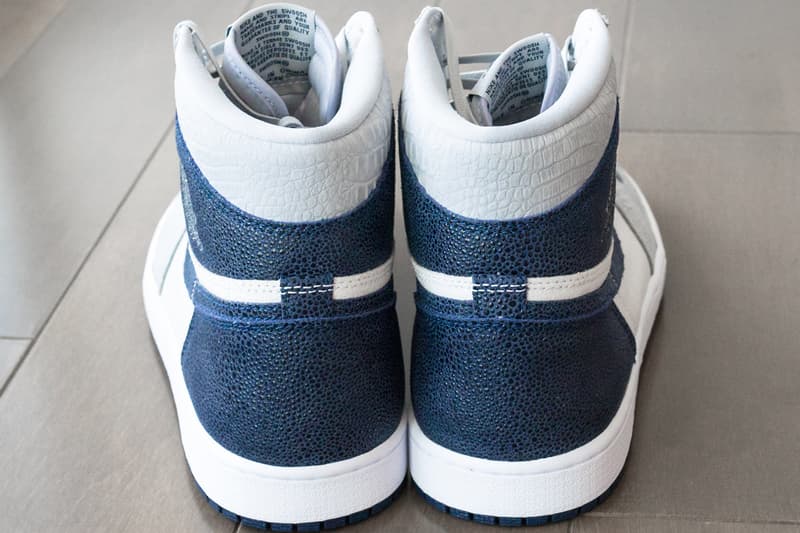 Jordan Brand から エアジョーダン 1 PE NCAA ジョージタウン大学仕様の Air Jordan 1 PE が登場 air jordan 1 georgetown hoyas pe player edition white navy grey release date info photos price