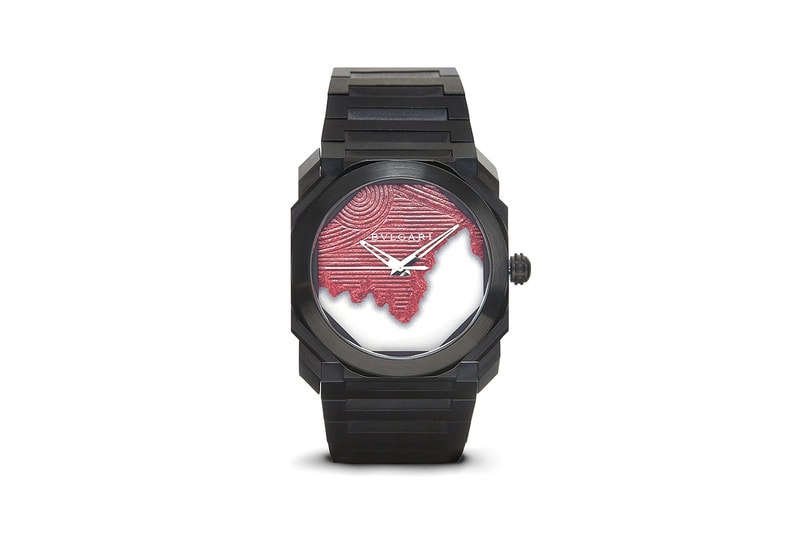 バンフォード ウォッチ デパートメント ブルガリ ダニエル・アーシャム ｘBWD による BVLGARI の限定カスタムウォッチが登場 daniel arsham zen sand garden bamford watch department bulgari octo solotempo buy cop purchase black dover street market 13000 16150 dollars pounds price release information