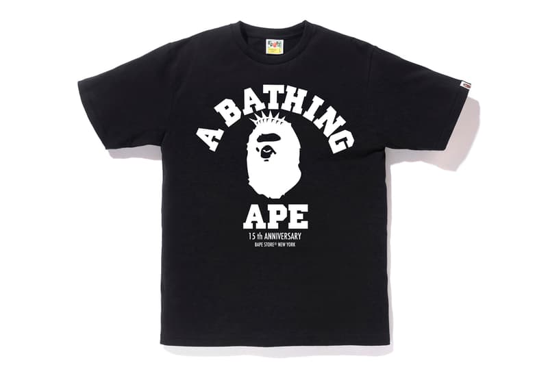 ベイプ ストア BAPE STORE® NYC 15周年を記念したカプセルコレクションが発売 Bape NYC 15th ANNIVERSARY COLLECTION new york city flagship store shop fifteenth a bathing ape generals statue of liberty graphics artwork print logo april 18 2020