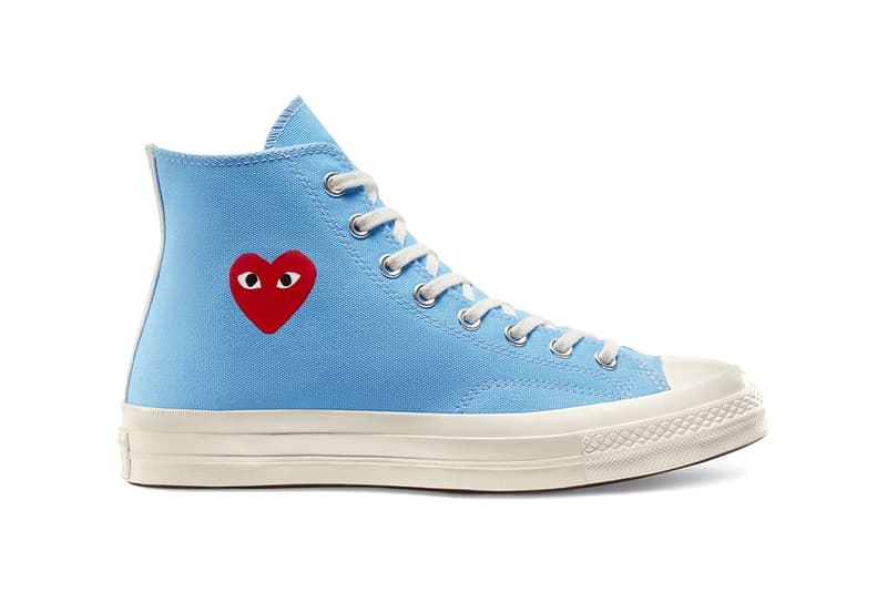 プレイ コムデギャルソン PLAY CDG x コンバースからChuck 70の新色が登場 comme des garcons play converse chuck taylor 70 high low bright green blue pink heart release date info photos price collaboration sneaker spring 2020 dover street market april 2