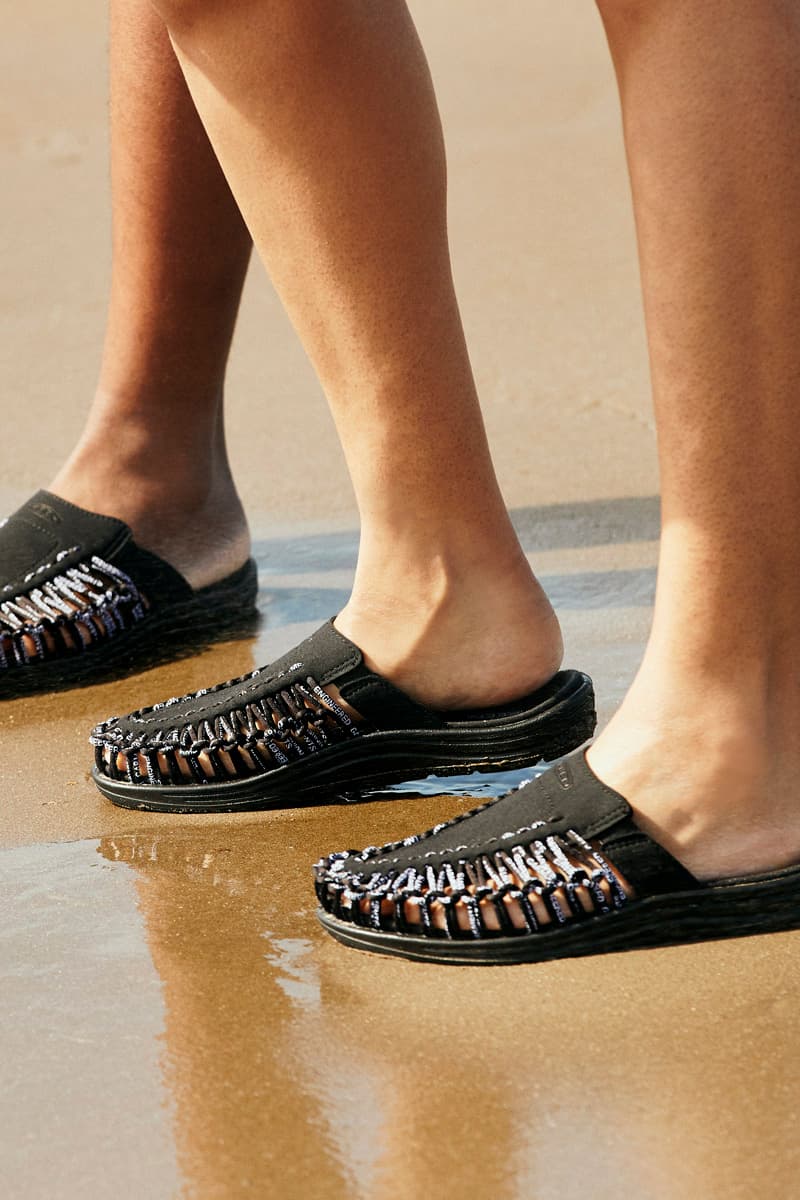 engineered garments keen uneek 2 slide sandal black white release date info photos price