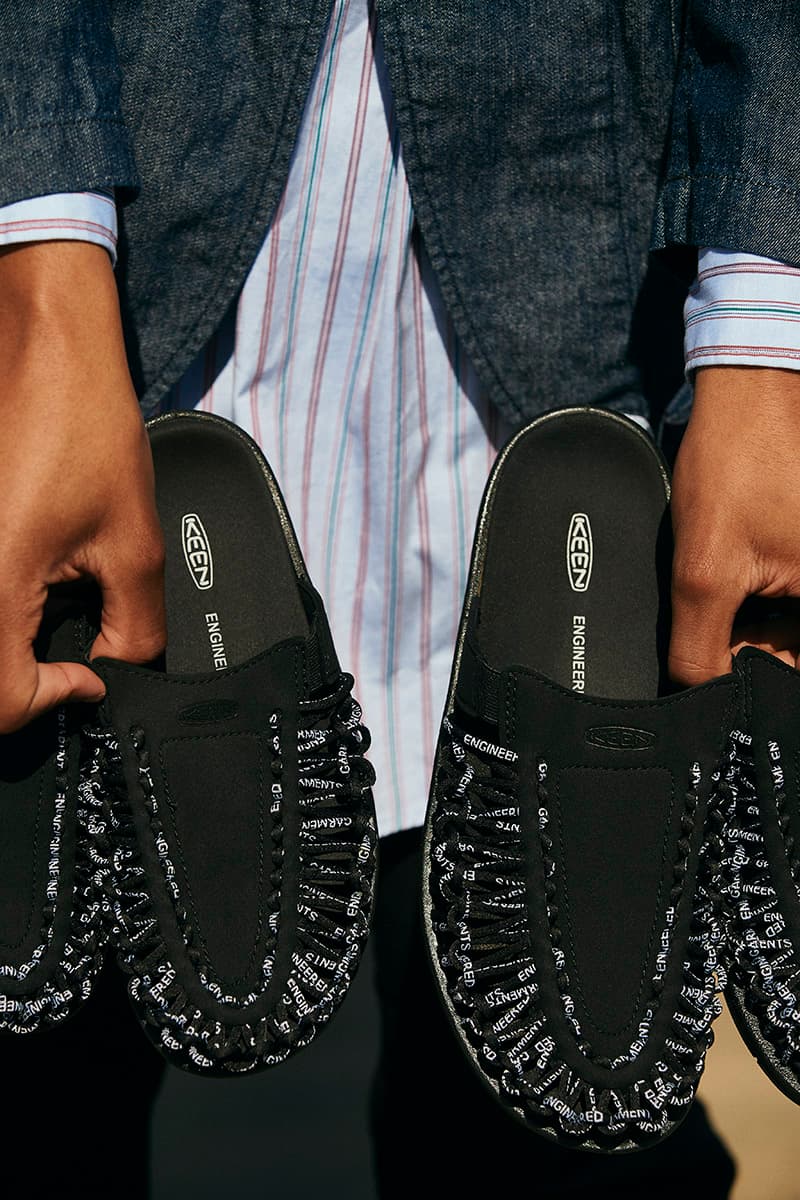 engineered garments keen uneek 2 slide sandal black white release date info photos price