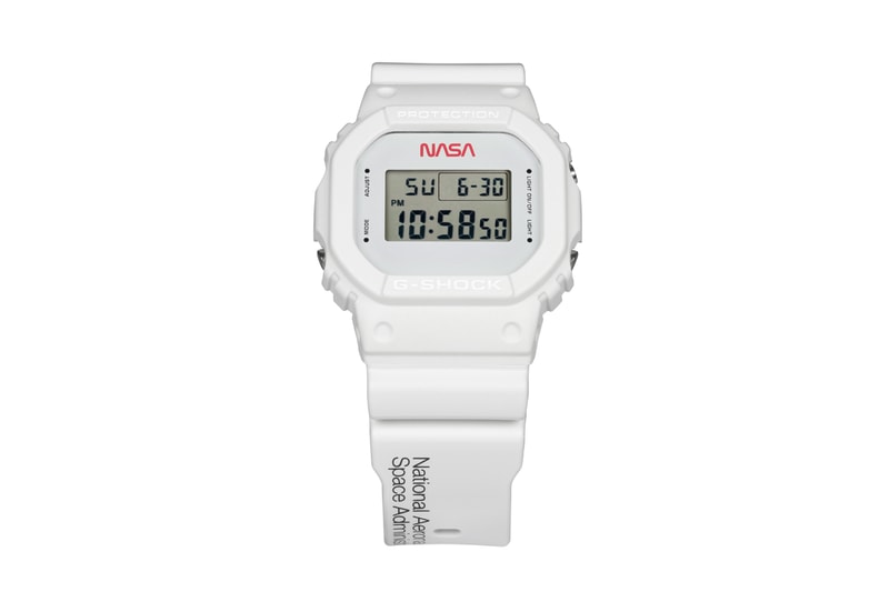 ジーショック ナサ G-SHOCK から NASA をテーマにした新作ウォッチ DW-5600 が登場 G-Shock NASA DW5600NASA20-7CR casio watch timepiece collaboration astronaut american flag set National Aeronautics and Space Administration all systems go