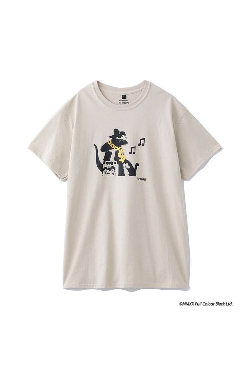 SILAS サイラス が BANKSY バンクシー のグラフィティアートプロジェクト“BRANDALISED™”とのレーションTシャツを発売