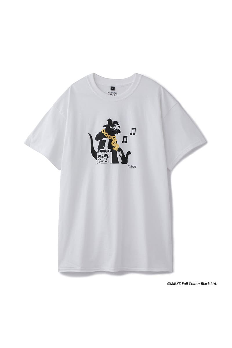 SILAS サイラス が BANKSY バンクシー のグラフィティアートプロジェクト“BRANDALISED™”とのレーションTシャツを発売