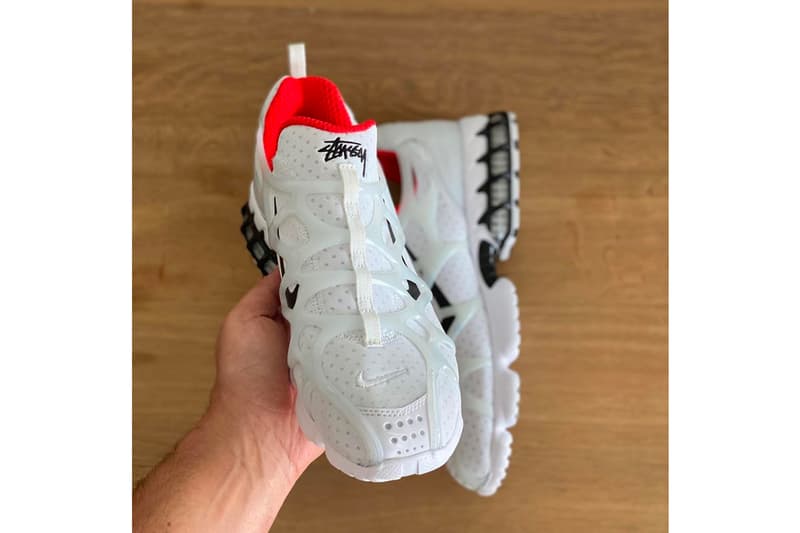 ステューシー ナイキ  STÜSSY & Nike による新たなコラボフットウエアの噂が浮上 Stüssy x Nike Air Zoom Spiridon KK Best Look Yet Release Info CJ9918-100 CJ9918-001 White Black Habanero Red Bright Cactus Buy Price