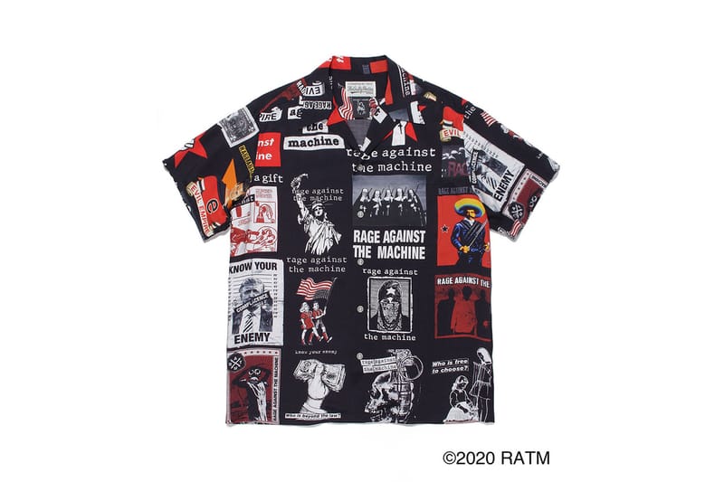 WACKO MARIA が Rage Against The Machine のオフィシャルコラボ第2弾となるハワイアンシャツを発売