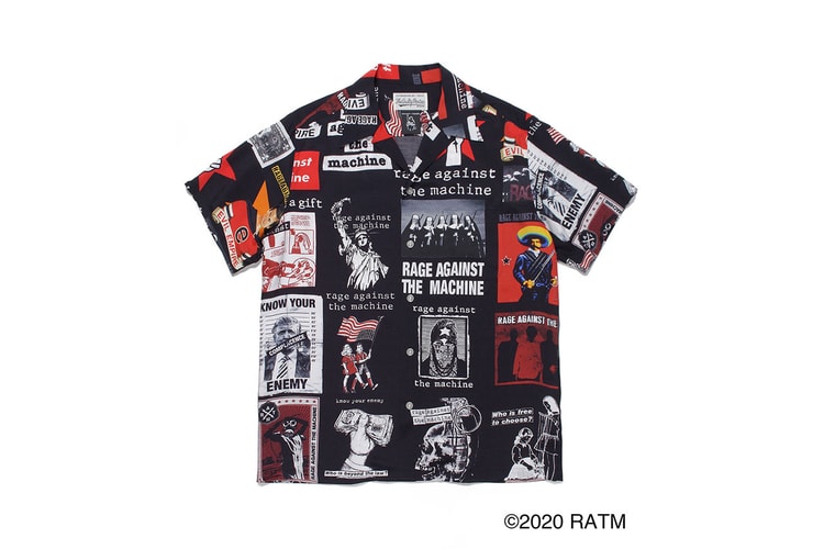 WACKO MARIA が Rage Against The Machine のオフィシャルコラボ第2弾となるハワイアンシャツを発売