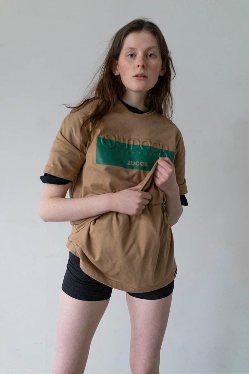 アウトドアプロダクツ ズッカ が初コラボでバッグとTシャツをリリース Zucca x Outdoor Products Collection Collab T-shirts Standard Asymmetric Diagonal Cut Neon Orange Black Light Brown Duffels Rucksacks "452U" "231LRG" "Konbu-N" Nylon backpack