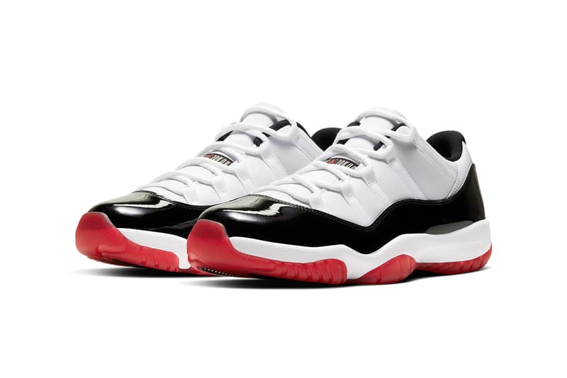 エアジョーダン 11 ロウ “ジム レッド”  2つのOGカラーを融合させた Air Jordan 11 Low “Gym Red” が発売 air jordan brand 11 low white concord bred gym red university black true red AV2187 160 release date info photos price store list