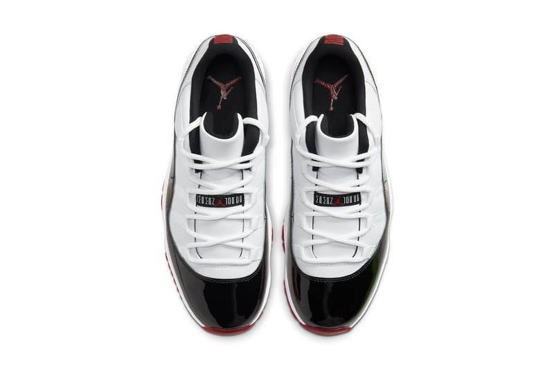 エアジョーダン 11 ロウ “ジム レッド”  2つのOGカラーを融合させた Air Jordan 11 Low “Gym Red” が発売 air jordan brand 11 low white concord bred gym red university black true red AV2187 160 release date info photos price store list