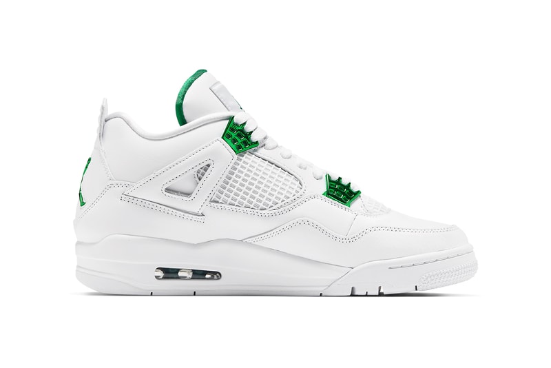 エアジョーダン4 AJ4 “グリーン メタリック”  鮮やかなグリーンが印象的な Air Jordan 4 “Green Metallic” がついに発売 air jordan brand 4 white metallic silver pine green CT8527 113 release date info photos price store list