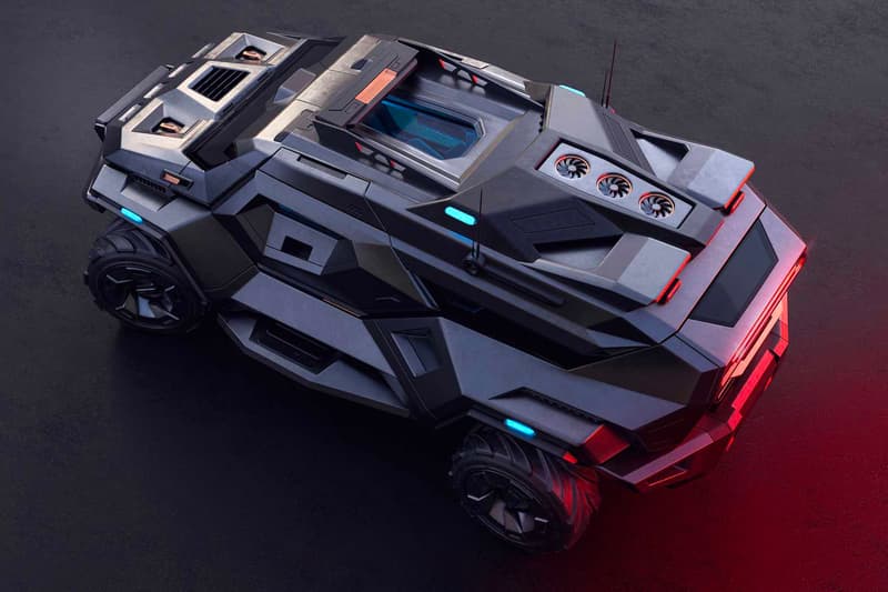 サイバー感の漂う近未来的な装甲SUVのビジュアルが公開 ARMORTRUCK bulgarian concept artist Milen Ivanov survival vehicle steel titanium Kevlar carbon fiber bulletproof wheels