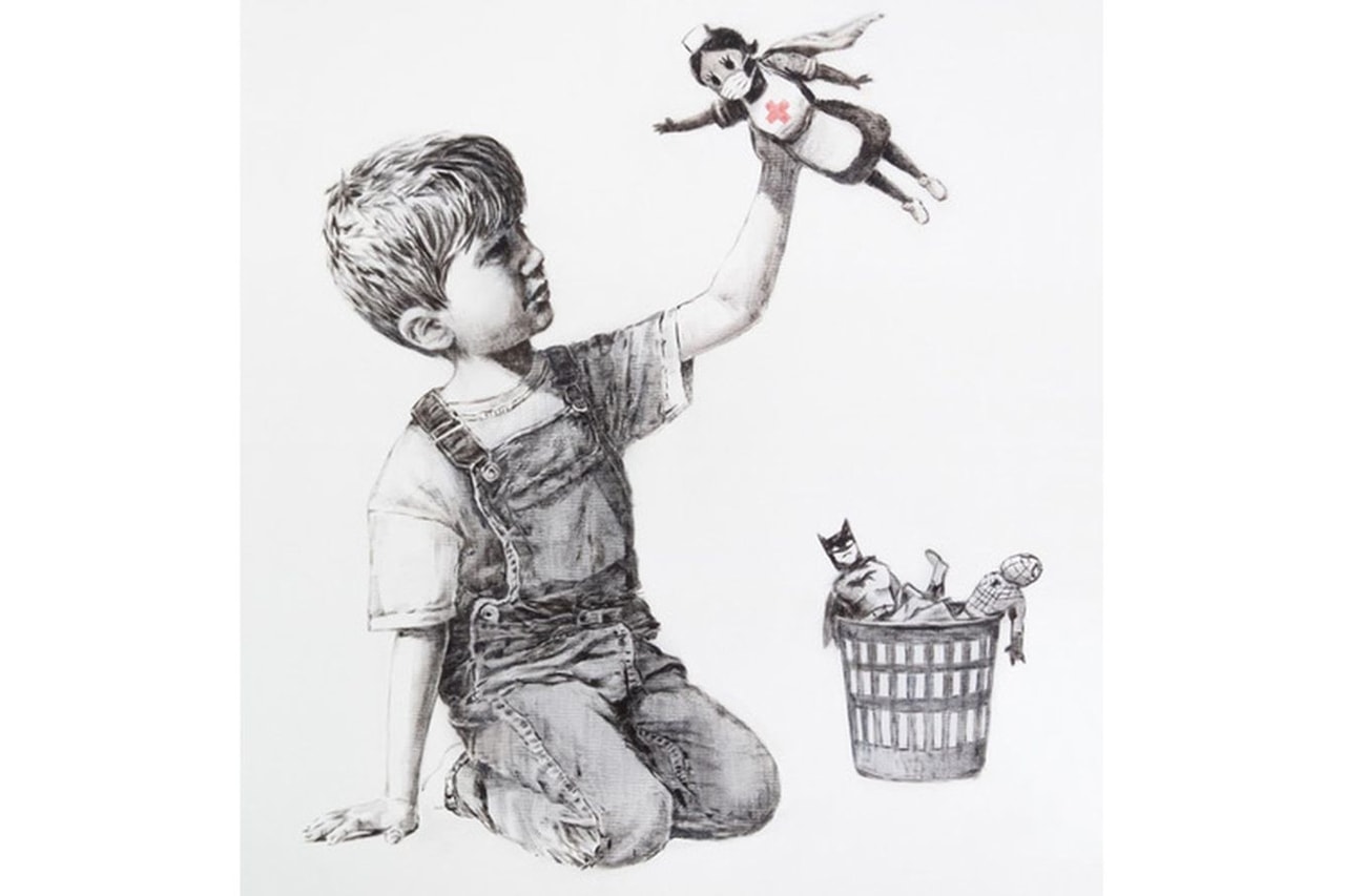 バンクシー Banksy が医療従事者を讃える作品 “Game Changer” を公開 banksy game changer artwork nhs coronavirus covid auction charity