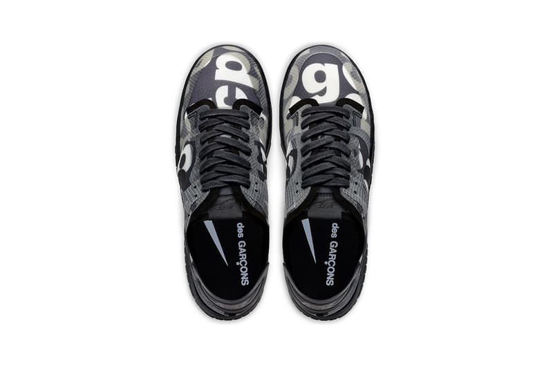 コムデギャルソン x ナイキ ダンクの発売情報が解禁 comme des garcons nike dunk low black monogram print release information buy cop purchase details paris fashion week september 2019 men's women's sizing