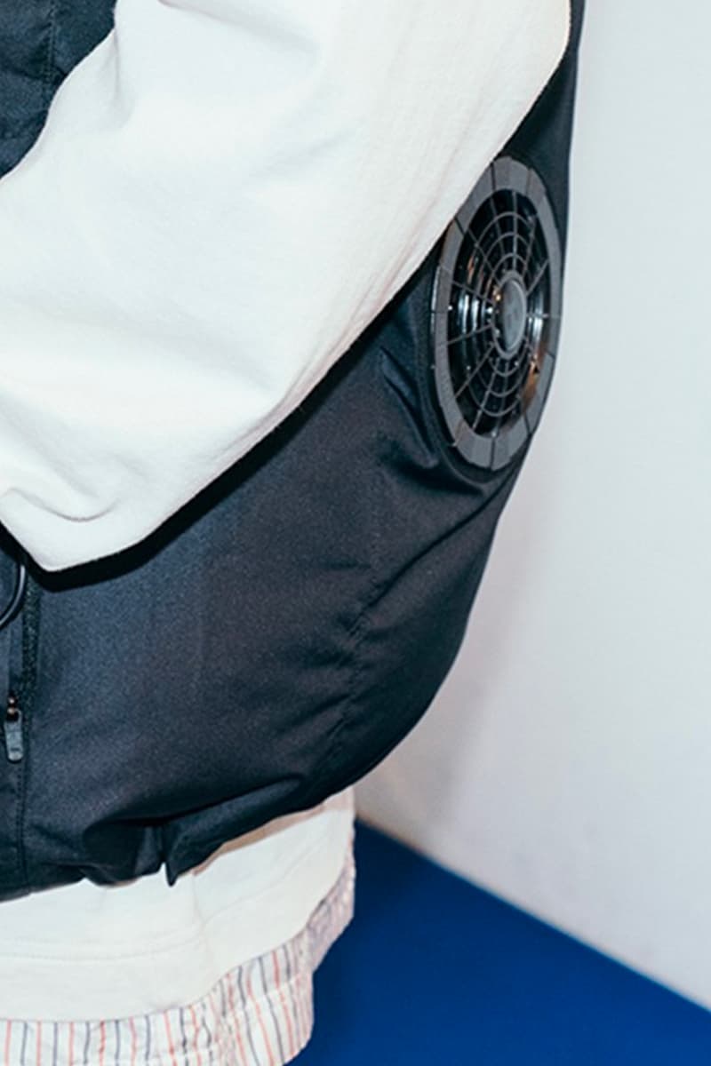ユニフォーム エクスペリメント バートル uniform experiment x BURTLE による“実験的空冷服 ver2.0”が発売 fragment design uniform experiment Burtle Air Craft Mountain Vest first look fan cooler