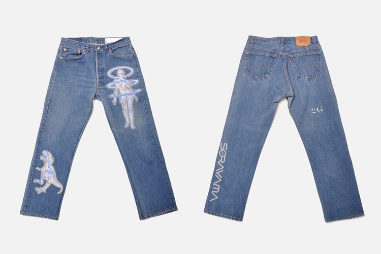 2G から空山基の作品を刺繍した Levi’s® 公認のカスタムジーンズが登場