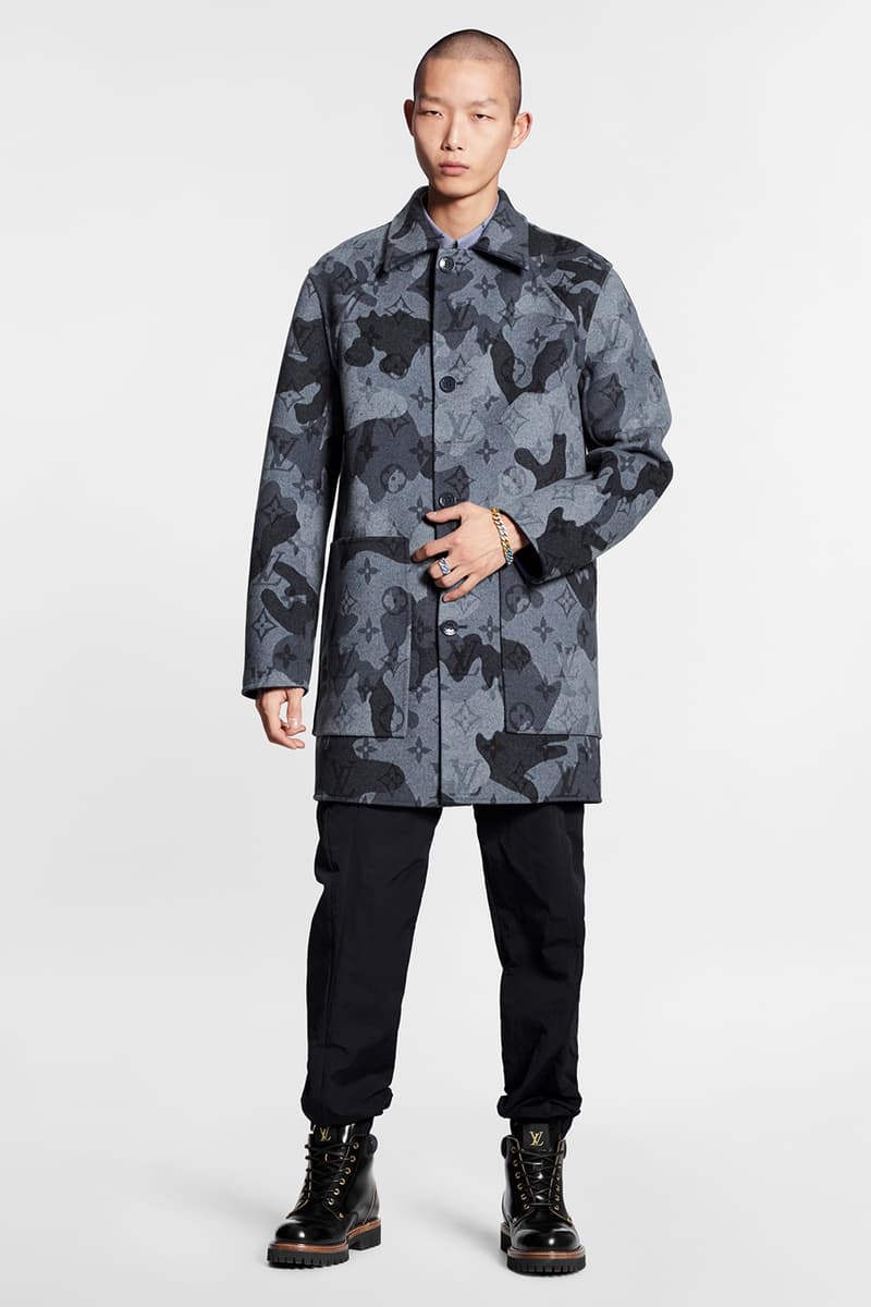 Louis Vuitton がマルチパターンを落とし込んだ2020年秋冬プレコレクションを発表 Louis Vuitton Pre-Collection FW20 Menswear Patterns leaf camouflage monogram camo fall winter 2020 virgil abloh printed bag