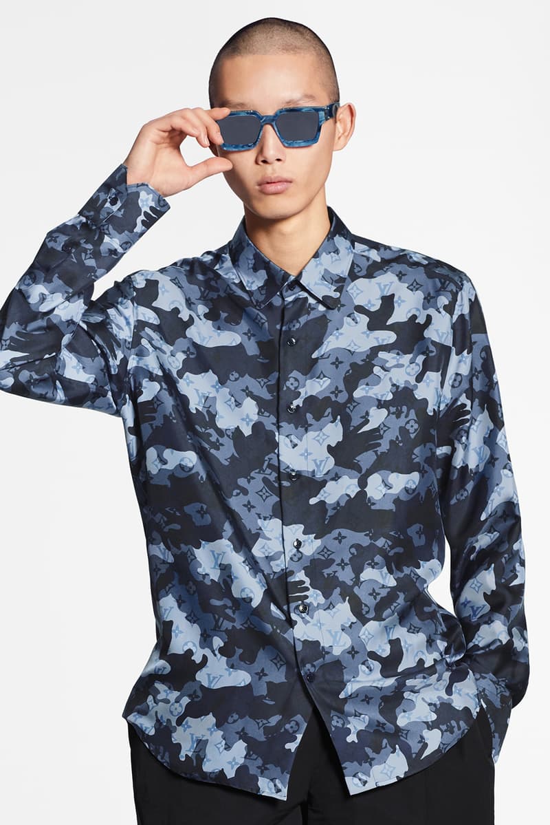 Louis Vuitton がマルチパターンを落とし込んだ2020年秋冬プレコレクションを発表 Louis Vuitton Pre-Collection FW20 Menswear Patterns leaf camouflage monogram camo fall winter 2020 virgil abloh printed bag