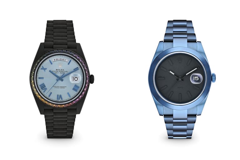 MAD Paris より色鮮やかな Rolex Day-Date と Datejust 41 のカスタムウォッチ2型が登場